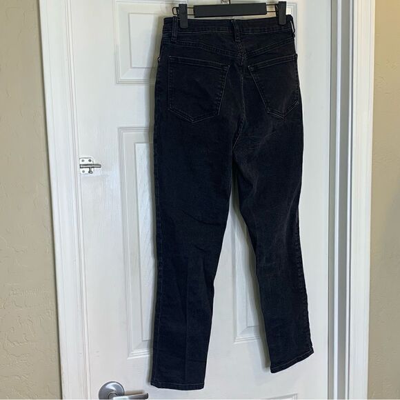 BDG Urban Outfitters Girlfriend High Rise Button Fly Jeans Black Size 28 - Picture 5 of 9